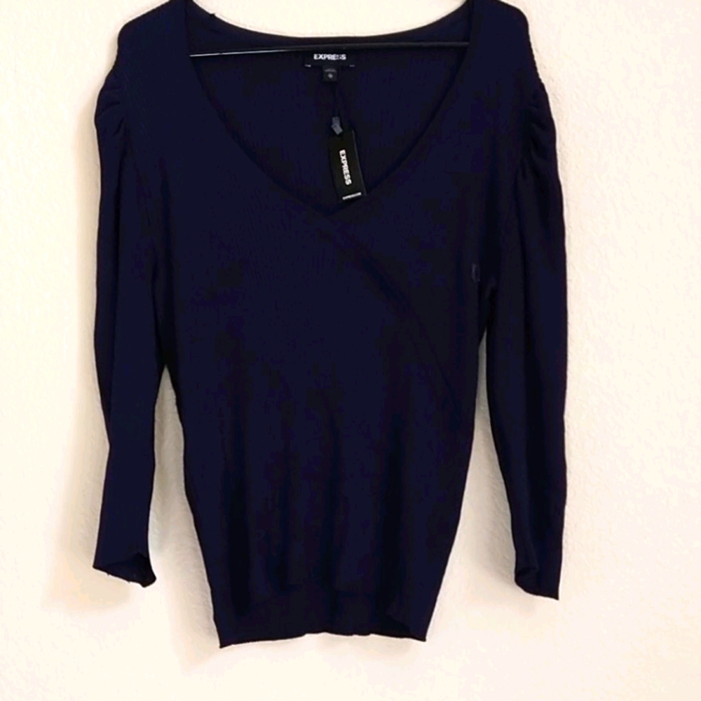 3/4 sleeve stretchy blouse